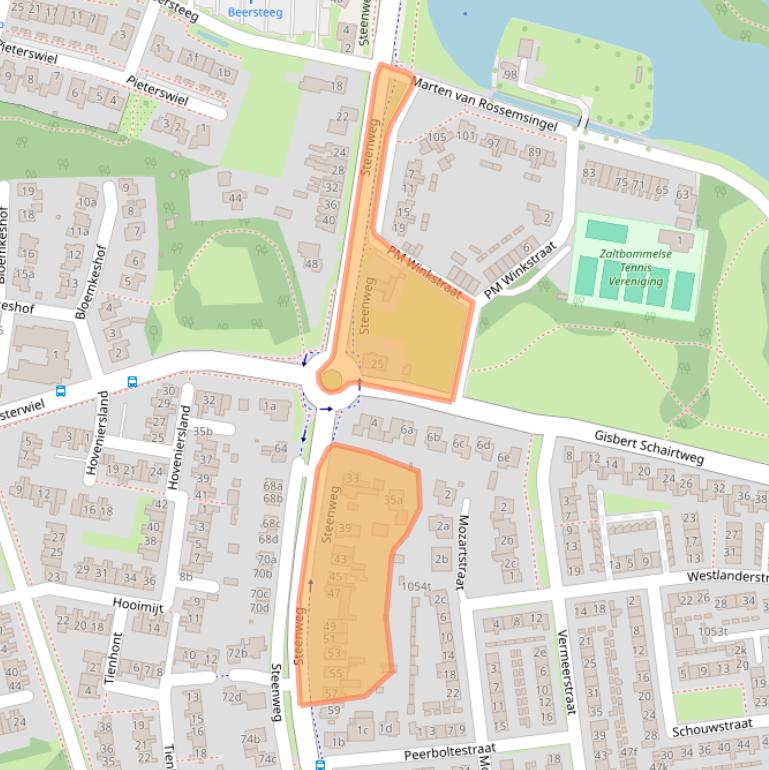 Kaart van postcodegebied 5301HJ.
