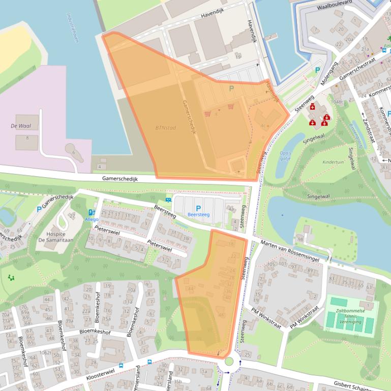 Kaart van postcodegebied 5301HL.