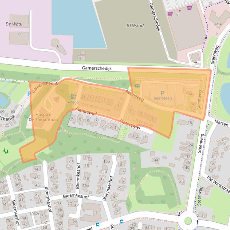Kaart van postcodegebied 5301HR.