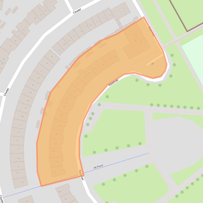 Kaart van postcodegebied 5301JD.