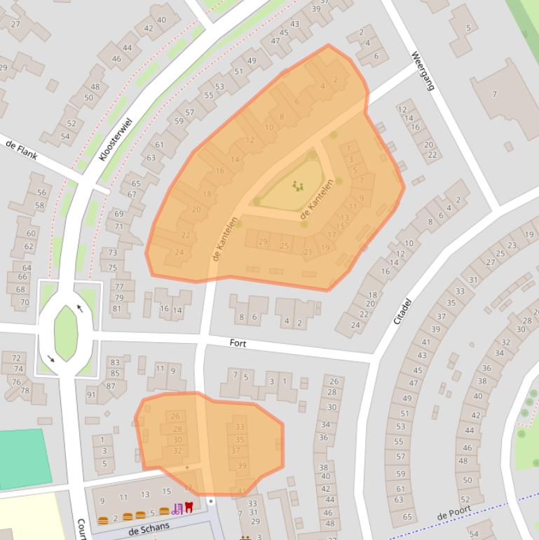 Kaart van postcodegebied 5301JR.