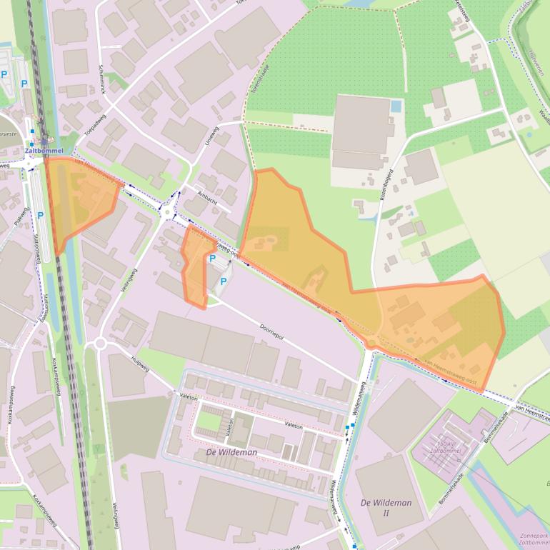 Kaart van postcodegebied 5301KE.