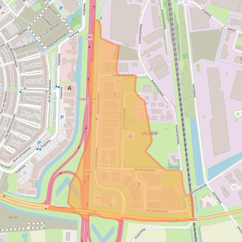 Kaart van postcodegebied 5301KP.
