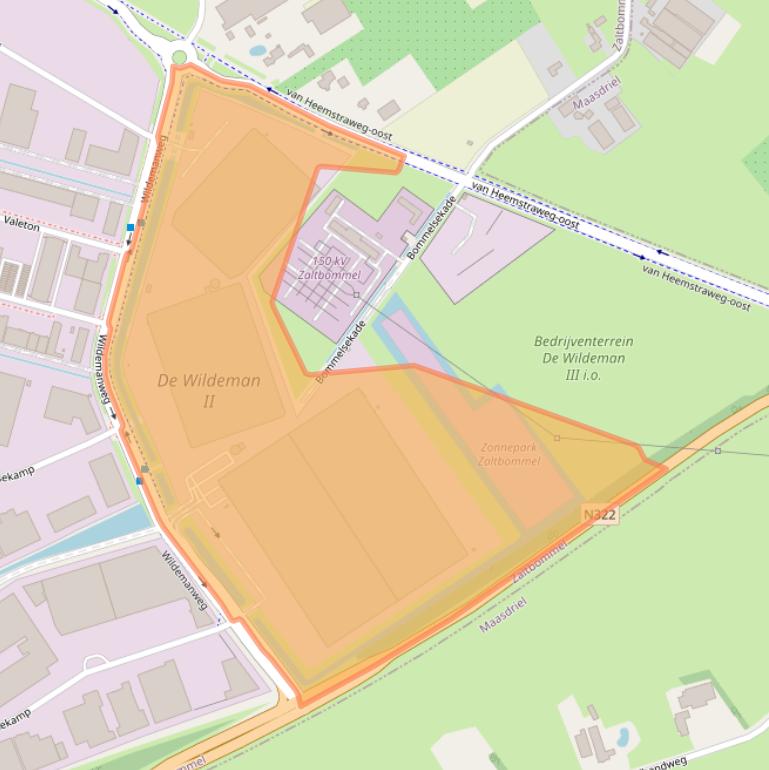 Kaart van postcodegebied 5301LT.