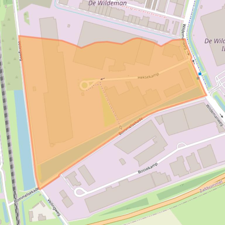 Kaart van postcodegebied 5301LX.