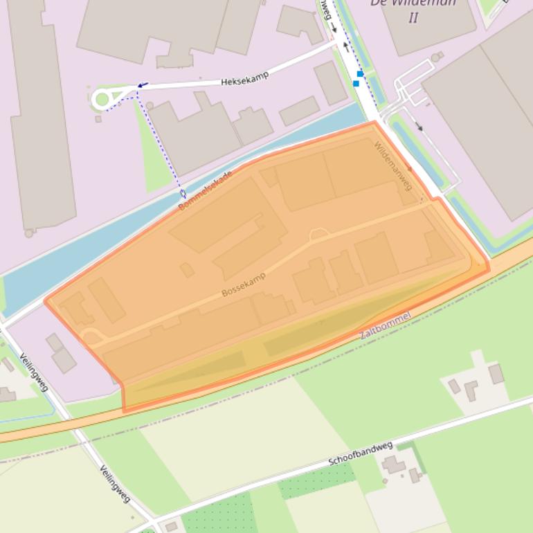 Kaart van postcodegebied 5301LZ.