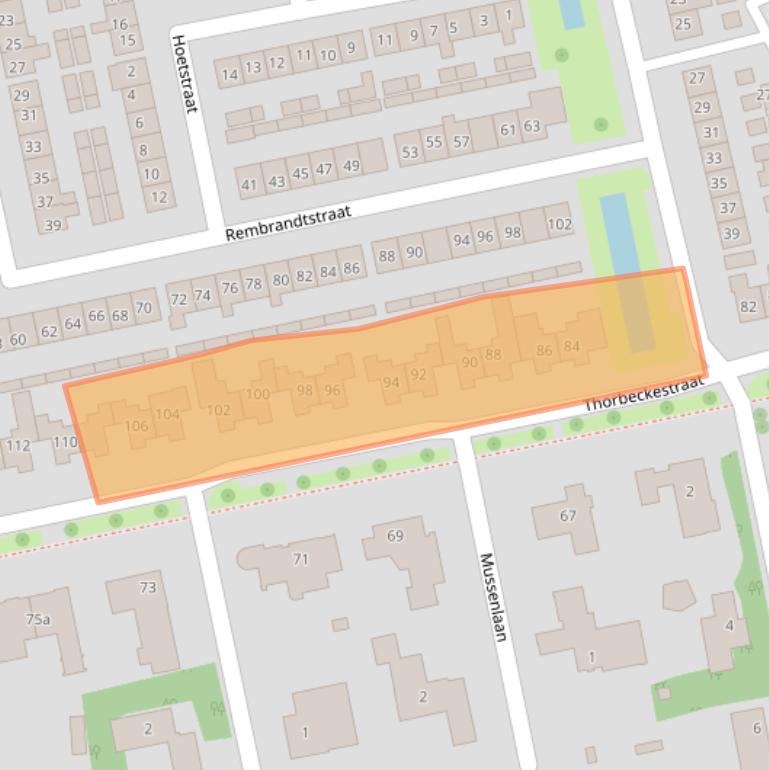 Kaart van postcodegebied 5301NJ.
