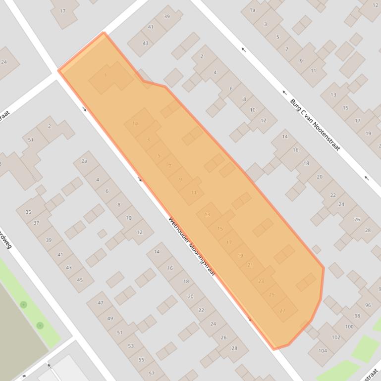 Kaart van postcodegebied 5301NS.