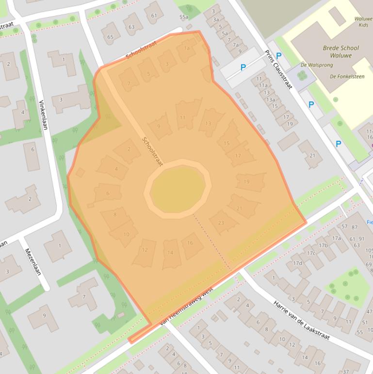 Kaart van postcodegebied 5301NV.