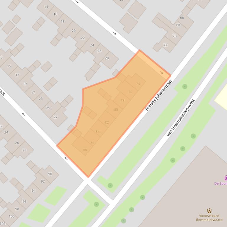 Kaart van postcodegebied 5301PJ.