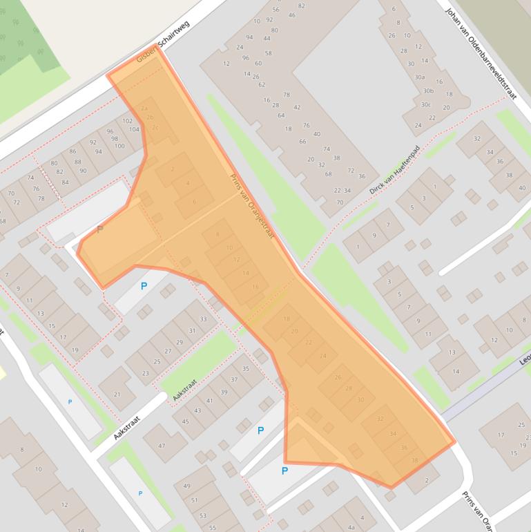 Kaart van postcodegebied 5301RC.