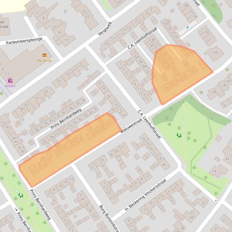 Kaart van postcodegebied 5301RG.
