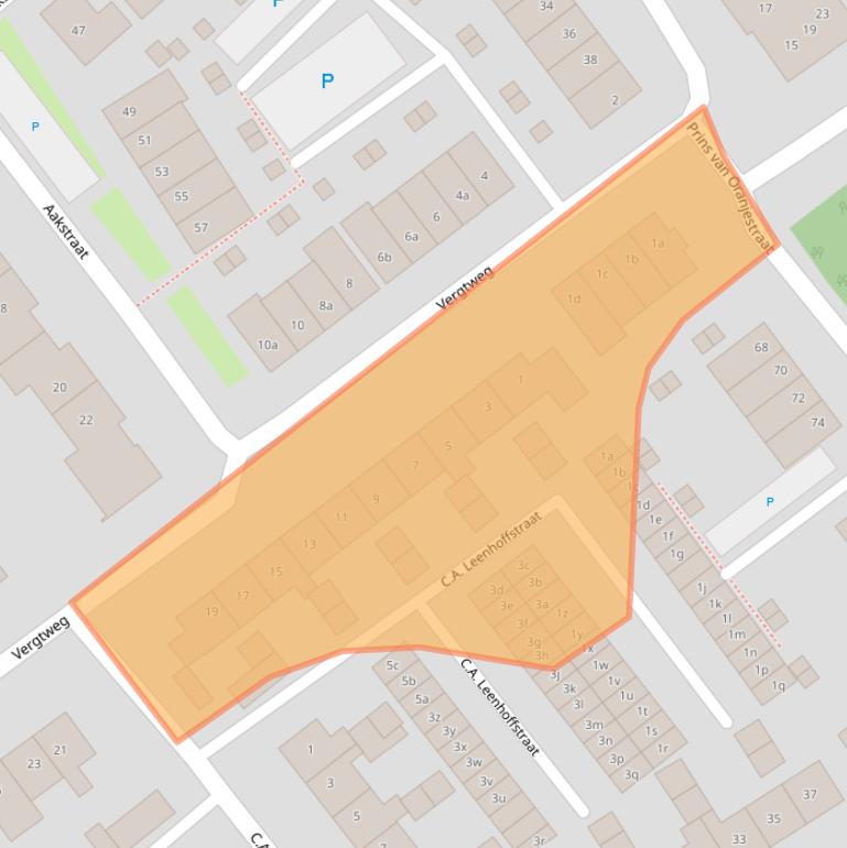 Kaart van postcodegebied 5301TA.