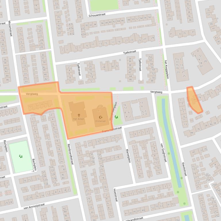 Kaart van postcodegebied 5301TE.