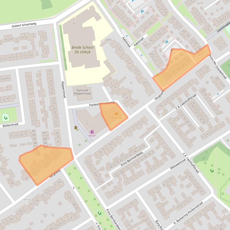Kaart van postcodegebied 5301TG.