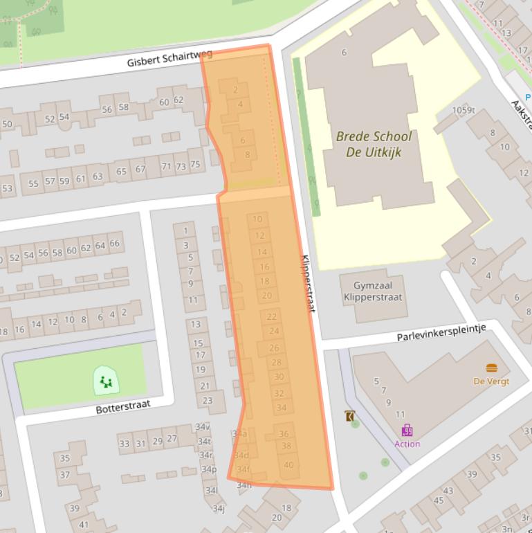Kaart van postcodegebied 5301TS.