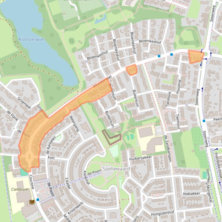 Kaart van postcodegebied 5301WH.