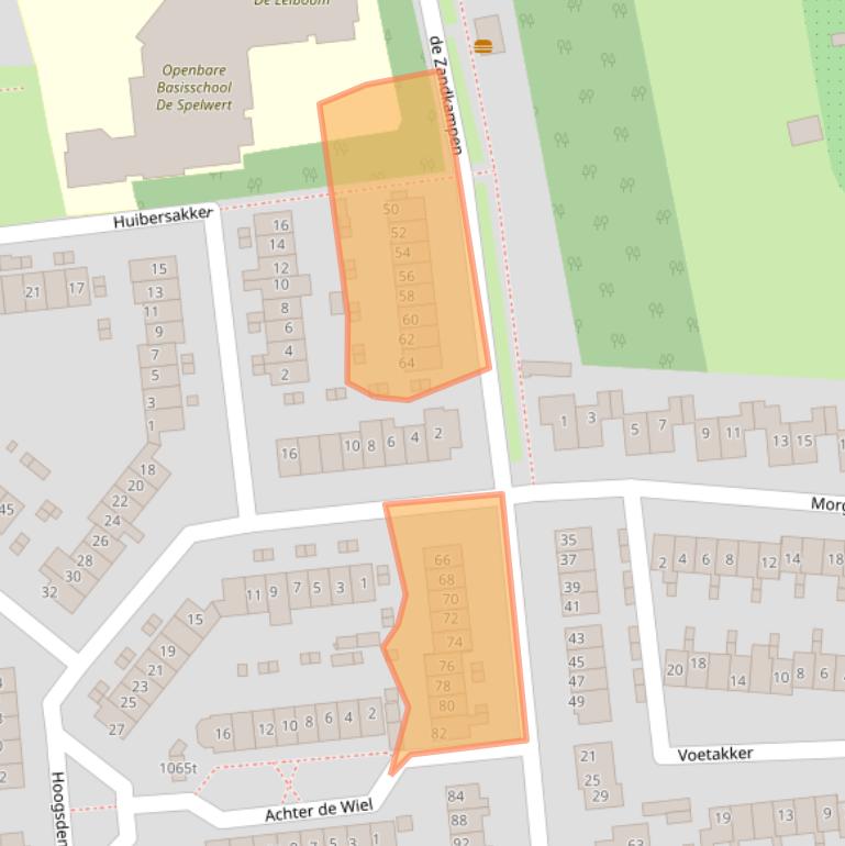 Kaart van postcodegebied 5301WJ.