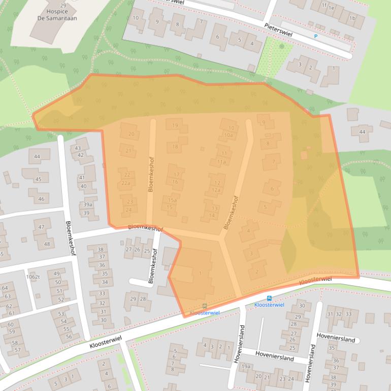 Kaart van postcodegebied 5301WK.