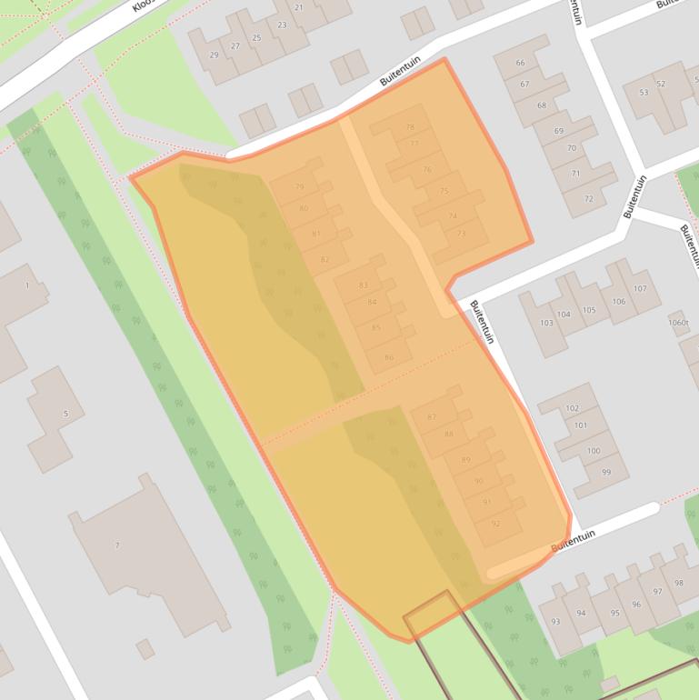 Kaart van postcodegebied 5301WN.