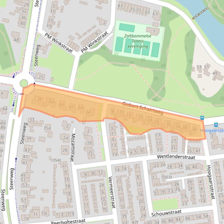 Kaart van postcodegebied 5301XC.