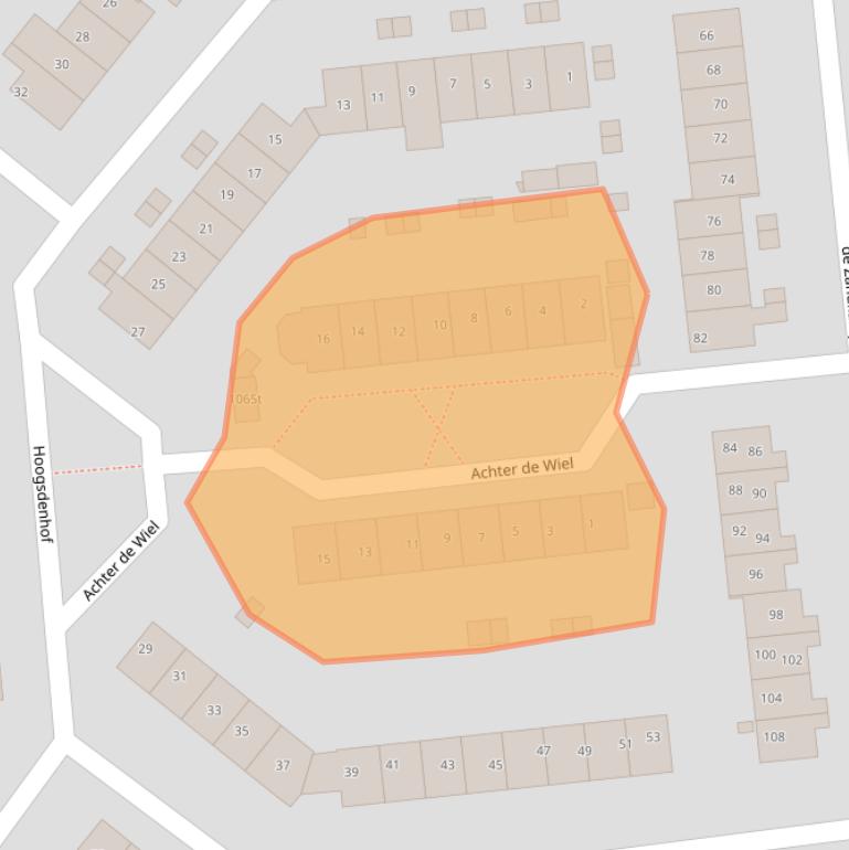 Kaart van postcodegebied 5301ZD.