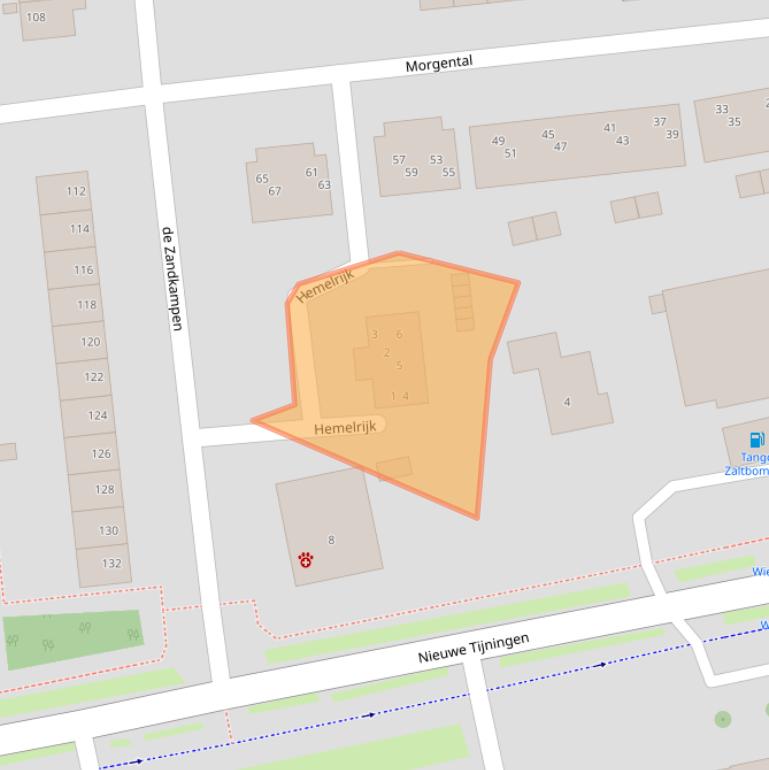 Kaart van postcodegebied 5301ZN.