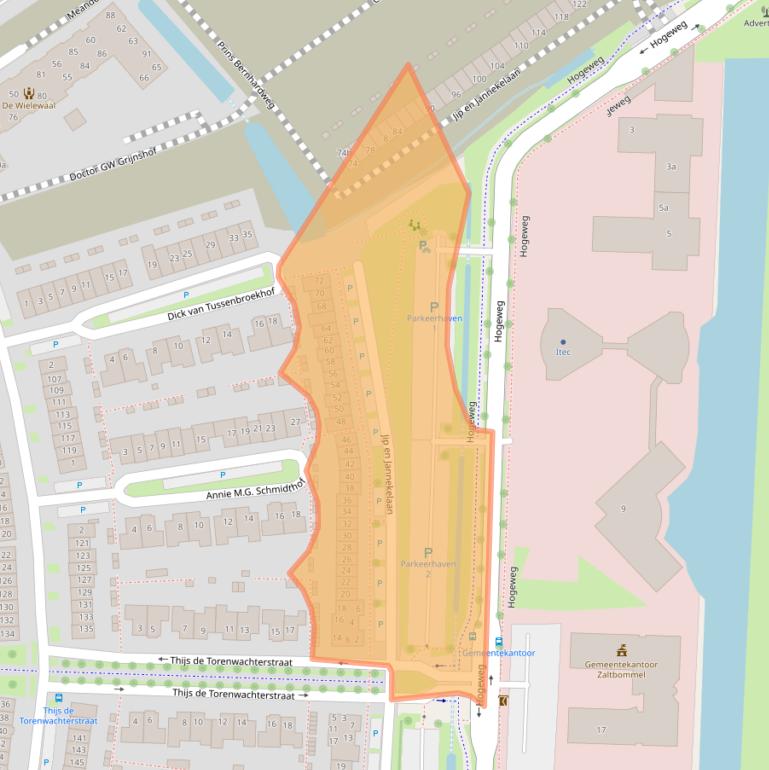 Kaart van postcodegebied 5302TK.
