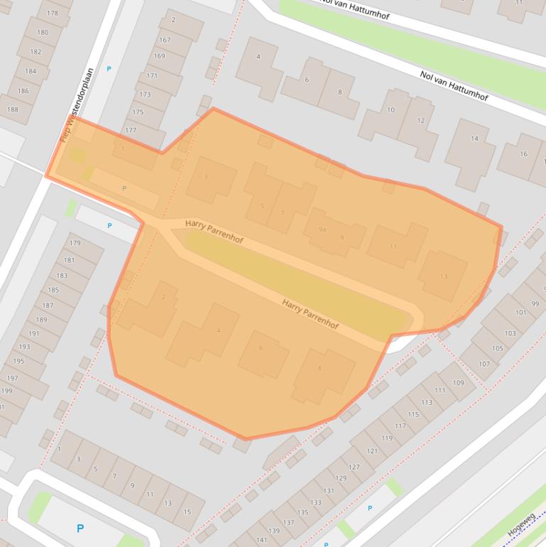 Kaart van postcodegebied 5302TV.