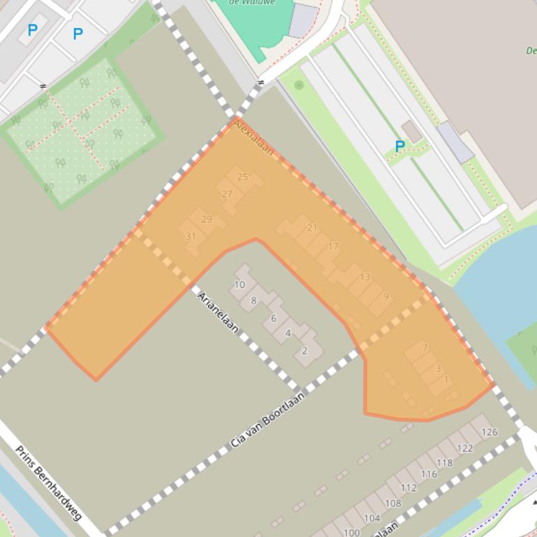 Kaart van postcodegebied 5302TZ.