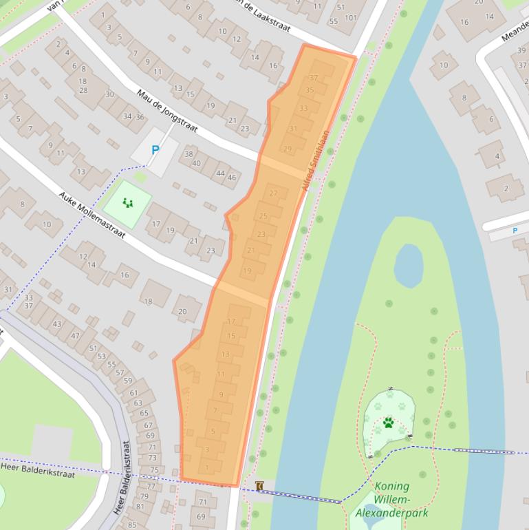 Kaart van postcodegebied 5302VE.