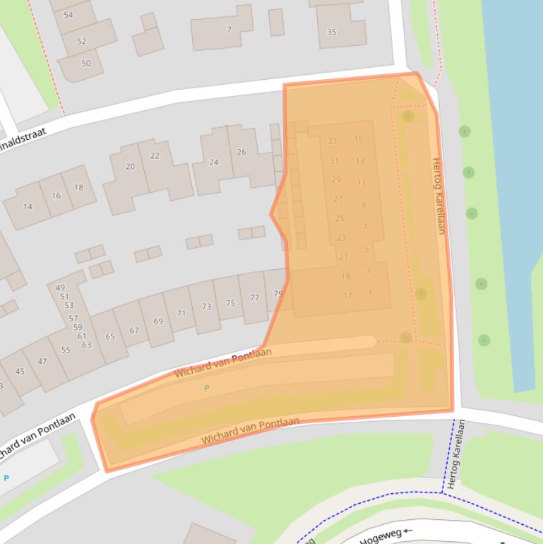 Kaart van postcodegebied 5302VP.