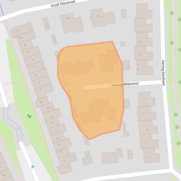 Kaart van postcodegebied 5302VT.
