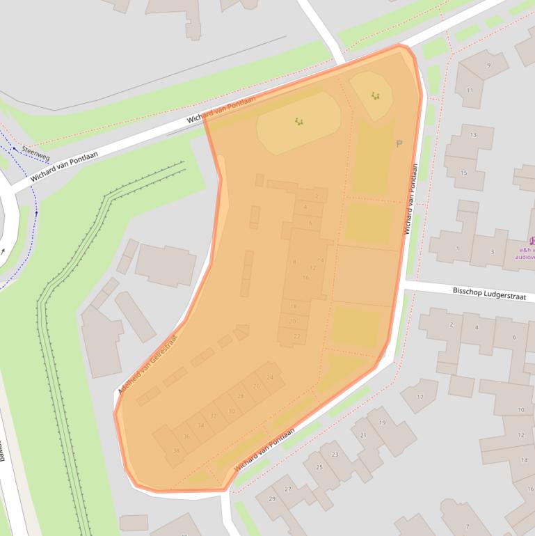 Kaart van postcodegebied 5302XB.