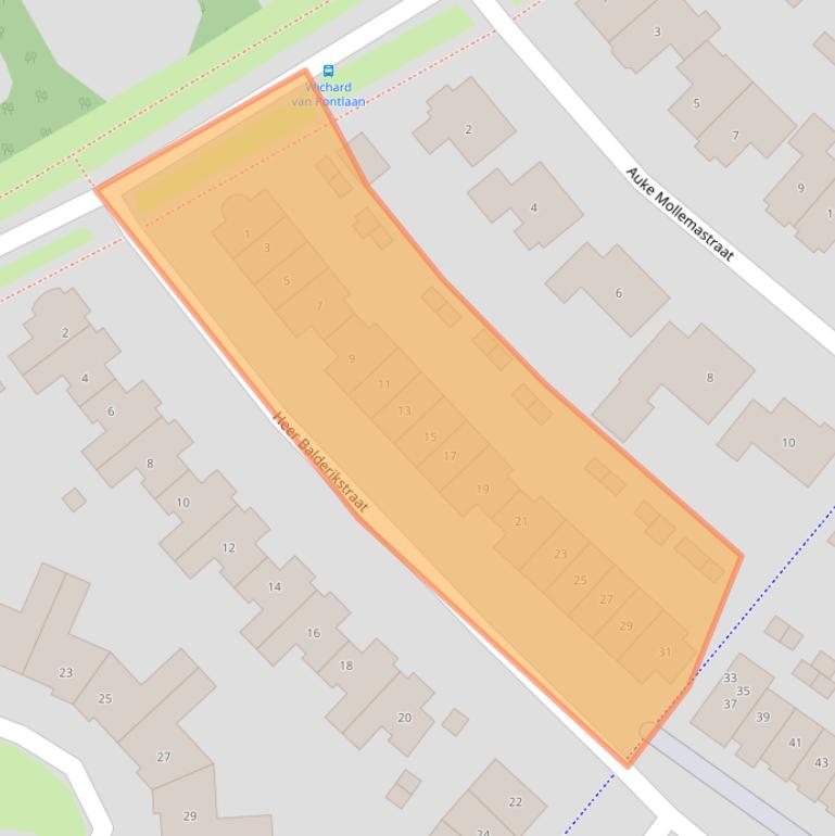 Kaart van postcodegebied 5302XD.