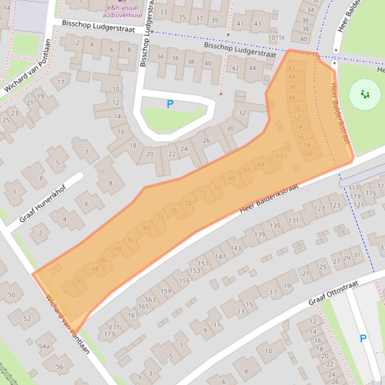 Kaart van postcodegebied 5302XK.