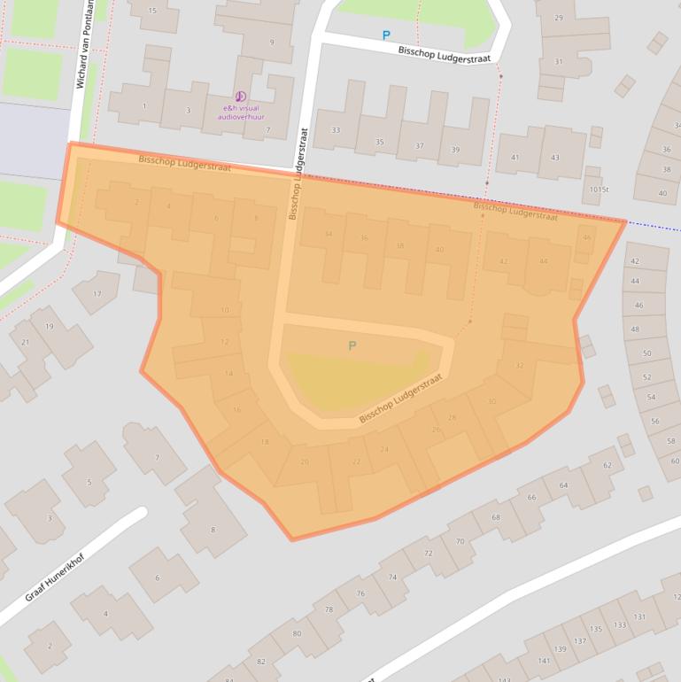 Kaart van postcodegebied 5302XM.