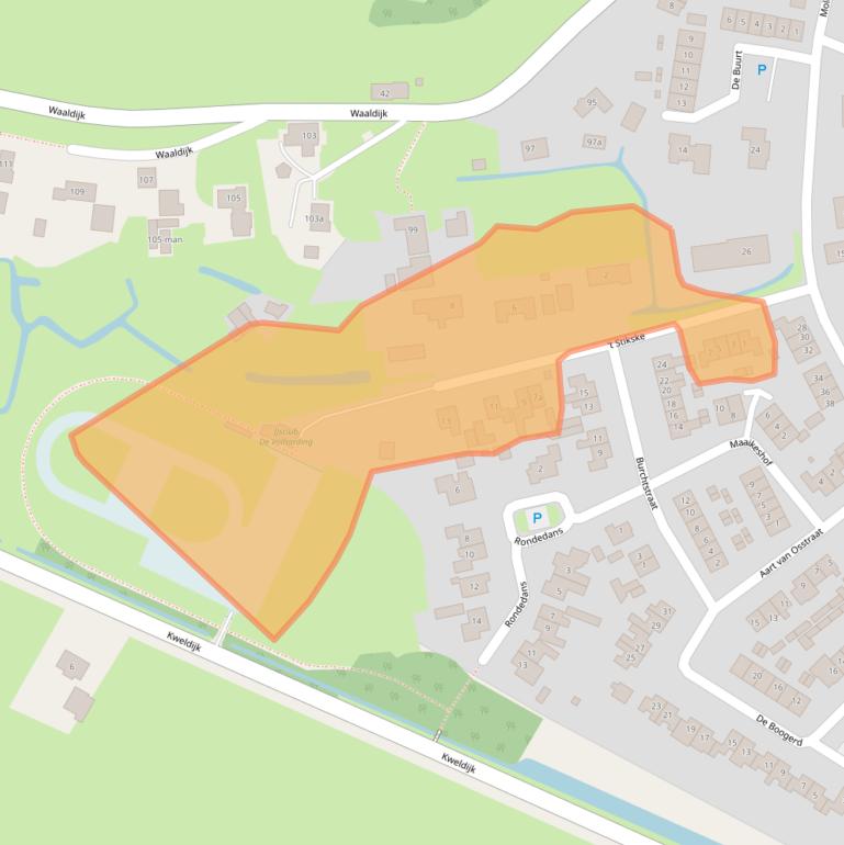 Kaart van postcodegebied 5305BB.