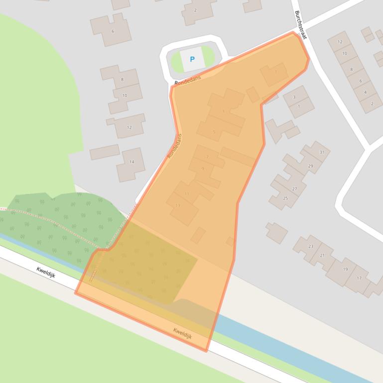 Kaart van postcodegebied 5305BG.