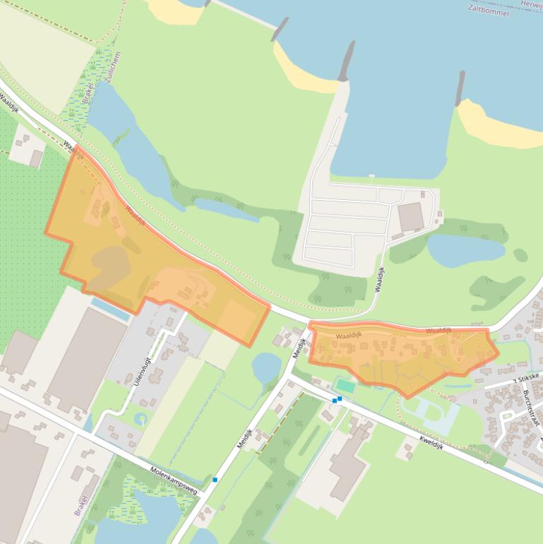 Kaart van postcodegebied 5305CD.