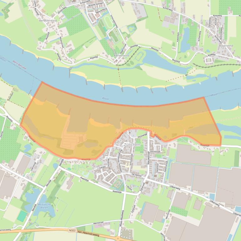 Kaart van postcodegebied 5305CE.