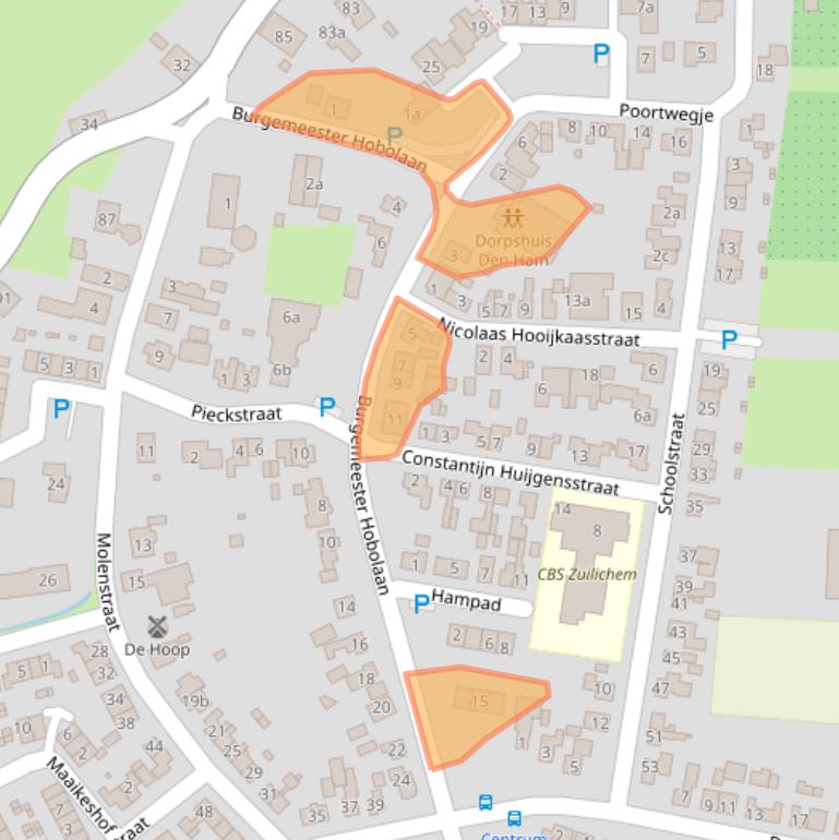 Kaart van postcodegebied 5305CP.