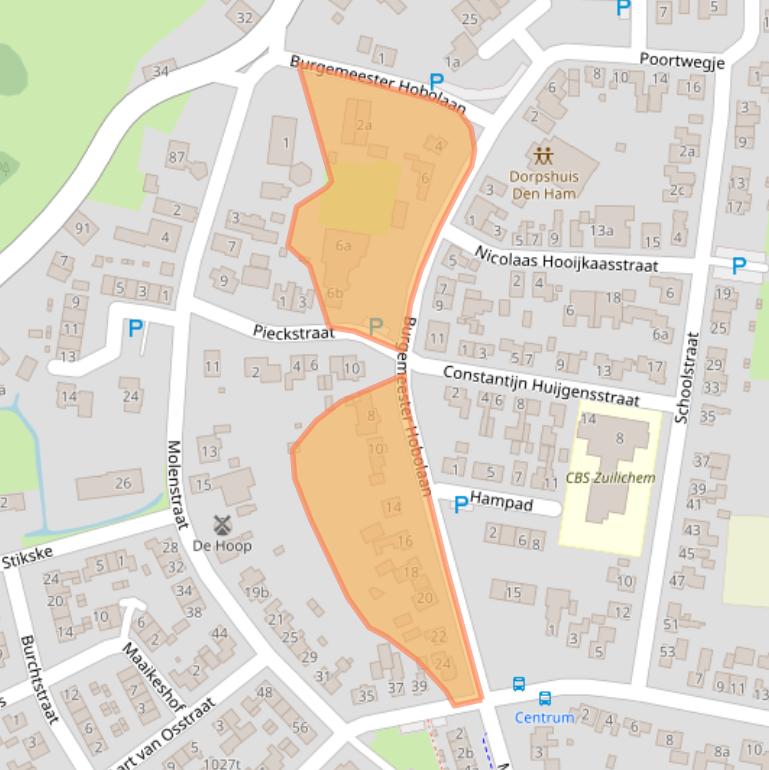 Kaart van postcodegebied 5305CR.