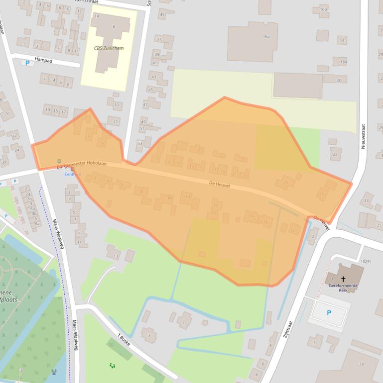 Kaart van postcodegebied 5305CZ.