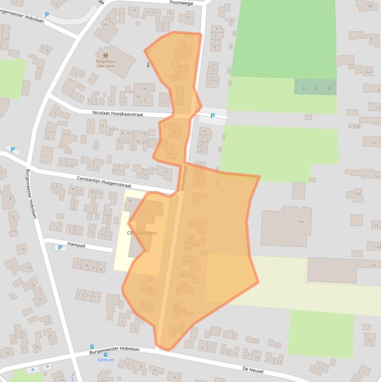 Kaart van postcodegebied 5305EA.