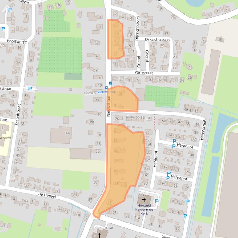 Kaart van postcodegebied 5305EC.