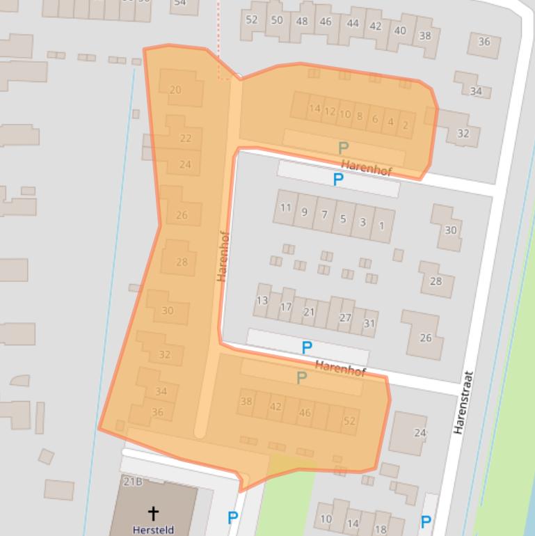 Kaart van postcodegebied 5305EL.