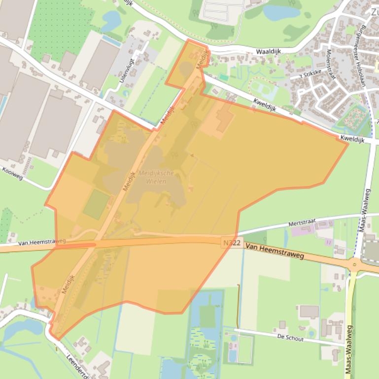 Kaart van postcodegebied 5305VJ.