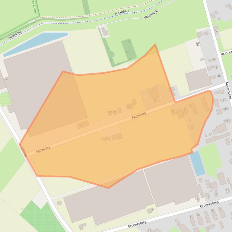 Kaart van postcodegebied 5306AE.