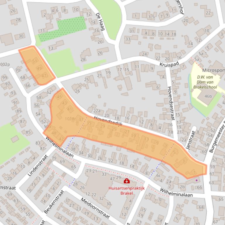 Kaart van postcodegebied 5306AH.